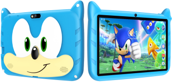 Tableta Educationala pentru Copii de 7 Inch Carcasa Rezistenta cu Sonic Android 3-12 ani 2 GB RAM 32GB ROM Camera Foto Dubla Bluetooth 