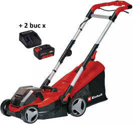 Masina de tuns gazon - iarba pe acumulator Einhell Power X-Change GE-CM 36 34-1 + 2 x Kit acumulator si incarcator Einhell PXC 4512042 18 V 