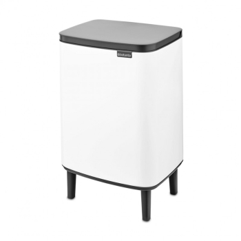 Cos de gunoi Brabantia Bo Small Hi 1006647 12 l Deschidere lina si silentioasa Baza antiderapanta Alb 