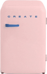 Mini frigider Retro CREATE 107 litri roz pastel/albastru 