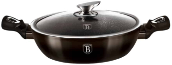 Oala cu capac mic 3 8 L INDUCTIE Berlinger Haus Metallic Line Shiny Black Edition 