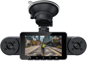 Camera video auto DVR EM-S21 4 lentile &ndash vizibilitate completa 1920x1080 px Display IPS 3 inch Night Vision Senzor G + Detectie 