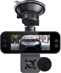 Camera video auto DVR EM-S5 3 lentile &ndash 360° vizibilitate completa 1920x1080 px Display 8 cm Night Vision Senzor G + Detectie 