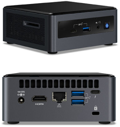 MiniPC INTEL NUC10I5FNH Intel Core I5-10210U 16GB DDR4 SSD 500GB Intel UHD Graphics WIFI 