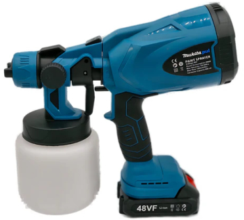 Pistol electric de pulverizare 800 ML volum cupa viteza fara incarcare 32000 rpm 2 set de baterii-48VF 
