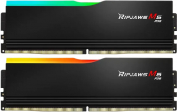 Kit Memorie G.Skill Ripjaws M5 RGB Black Intel XMP 3.0 96GB DDR5-5600MHz CL40 Dual Channel 