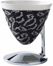 Cantar de bucatarie digital cu bol Casa Bugatti Uma The Light of Crystals 3 kg negru 