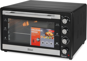 Cuptor electric Zilan ZLN3480 cu ventilator Putere 2500W Capacitate 80L Timer Geam dublu Termostat reglabil Temperatura maxima 250 gra 