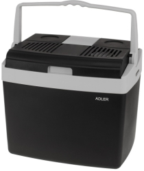 Frigider auto ADLER 25L alimentare DC12V/AC230V culoare negru/gri dimensiuni 43x31x37cm