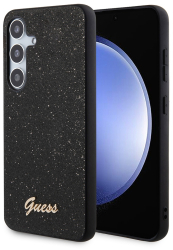 Husa pentru Samsung Galaxy S24 Plus - Guess Glitter Script GUHCS24MHGGSHK - Black 
