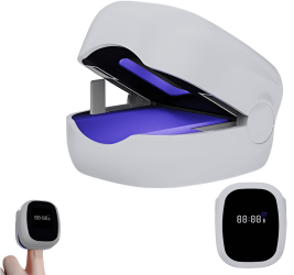 Lampa UV Portabila Tratament Onicomicoza Tratament pentru Ciuperca Unghii Maini si PicioareModel LCD Terapie Noninvaziva Unghii Sanatoase 