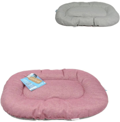 Saltea pentru caini si pisici LOVE STORY 60x46 cm roz/gri 