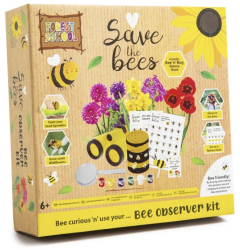 Set artizanat pentru observarea albinelor cu seminte de flori plantabile Save the bees RMS R03-1148 