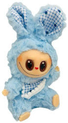 Animalut de plus albastru tip breloc 12cm Baobao &ndash jucarie moale si accesoriu simpatic 
