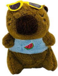 Capybara de plus 17cm Baobao &ndash jucarie moale si dragalasa pentru copii si cadou special 