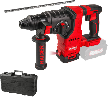 Ciocan rotopercutor brushless RDP-BBRH20 Solo fara acumulator si incarcator 3 J 4 functii 26 mm Raider 030193 