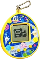 Joc electronic interactiv Tamagotchi 7 x 5 cm in forma de ou 5 ani+ galben 