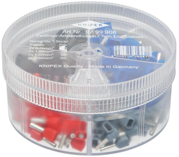 KNIPEX - Set ferule cu capat de sarma Twin 0.75-2.5mm2 200 piese 9799908 
