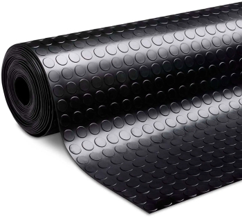 Covor Antiderapant din Cauciuc Linoleum din Cauciuc pentru Protectie Podea Auto - model CIRCLE 