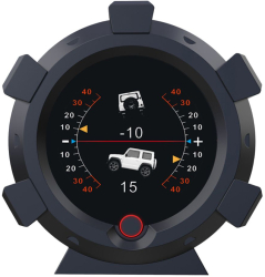 Inclinometru digital auto 4x4 AUTOOL X95 cu GPS altimetru afisaj viteza reala informatii condus multifunctional util off-road Negru
