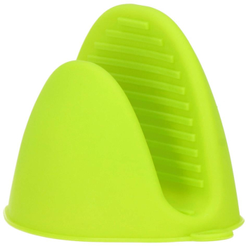 Manusa pentru bucatarie Springos din silicon rezistenta la caldura verde 