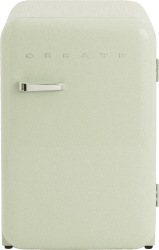 Mini frigider Retro CREATE 107 litri verde pastel/silver 
