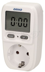 Priza cu contor de energie ORNO OR-WAT-419 GS 16A 230V afisaj LCD alb 