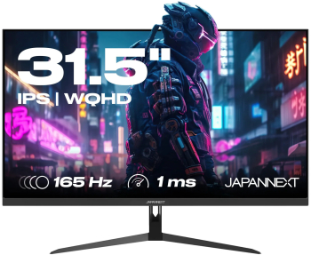 Monitor Japannext 31 5 inch IPS QHD (2560 x 1440) 165Hz 1ms HDR 1xDP 2xHDMI Jack USB VESA AMD Freesync Flicker Free 