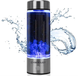 Sticla Generatoare de Apa cu Hidrogen CYBERDUST Electroliza Reincarcabila USB 3 minute 420 ML Portabila Ideala pentru Activitatii de 