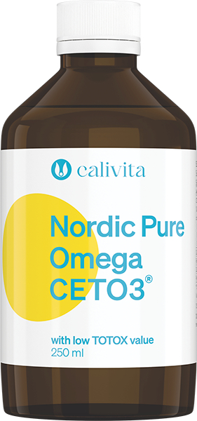 Nordic Pure Omega CETO3 Ulei de Peste Premium cu Omega-3 si Omega-11 250 ml - Calivita 