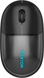 Mouse Optic Canyon OnClick 24 Bluetooth/USB Wireless Transparent-Black 