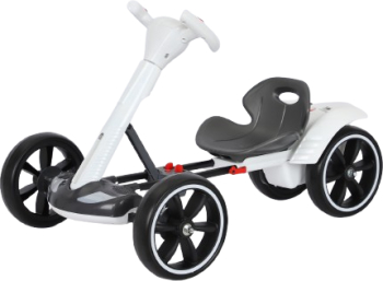 Kart electric pentru copii Kinderauto pliabil alba 45W telecomanda 