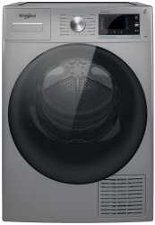 Uscator rufe Whirlpool W7 D93SB EE Tehnologia 6th Sense FreshCare+ Autocuratare Display LCD Clasa energetica A++ 9 kg Argintiu 
