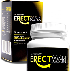 Erectman Supliment pentru erectie puternica si libidou Suport natural pentru potenta pentru barbati 60 capsule 