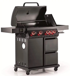 Gratar pe gaz Landmann Cool Black 4.1 maxX 15273 gratare din fonta arzatoare din inox