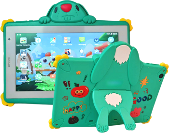 Tableta interactiva pentru copii cu husa silicon 7 Inch Android 13.0 8 GB RAM 256 GB memorie interna software preinstalat Bluetooth W 