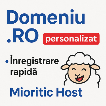 Domeniu web site generice si de tara - Inregistrare rapida - Mioritic Host 