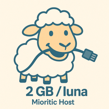 Gazduire/ Hosting site 2 GB/luna - Mioritic Host 