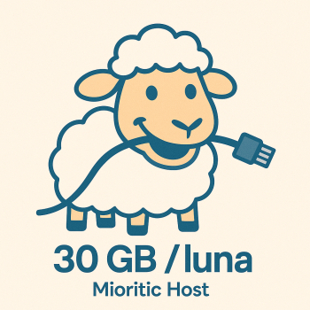 Gazduire/ Hosting site 30 GB/luna - Mioritic Host 