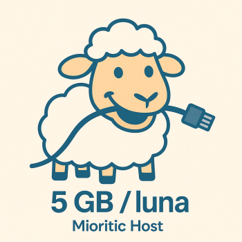 Gazduire/ Hosting site 5 GB/luna - Mioritic Host 
