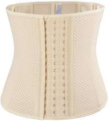 Corset BiXXBi W Modelator Postnatal Premium Perforat 9 Spire Otel de Sustinere 26 Cm Inaltime Marime XL Bej 