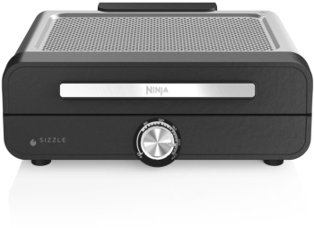 Gratar electric Ninja GR101EU 1450W 28x37 cm Incalzire rapida 60-260C 2 plite Negru 