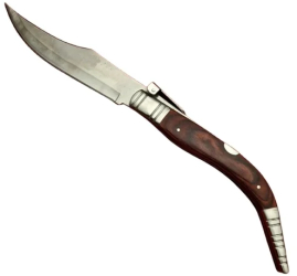 Briceag de vanatoare cricket lama otel inoxidabil maro 50 cm 
