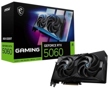 Placa video MSI GeForce RTX 5060 GAMING OC 8GB GDDR7 128-bit DLSS 4.0 