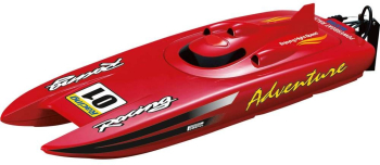 Barca RC cu telecomanda Rennkatamaran Adventure / Lungime 45 cm / Viteza 30 Km/h / Raza 80 m / 2 4 GHz / RTR / 8+ 