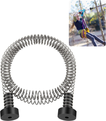Frana pentru Tiroliana Arc de 160 cm Otel Inoxidabil Sistem de franare sigur pentru Copii si Adulti Instalare Rapida Pentru spatii de joaca 