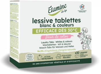 Tablete BIO rufe albe si colorate parfum flori de bumbac Etamine 