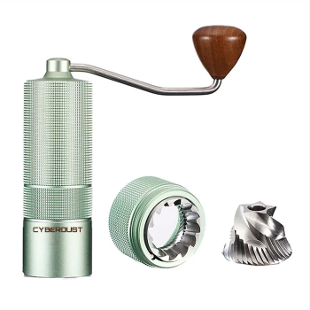 Rasnita de cafea manuala CYBERDUST Verde Sistem Dublu De Rulmenti Macinare Stabila Si Usoara a Boabelor Pudra Uniforma Structura De Mac 