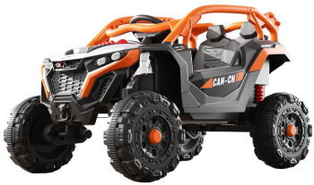 Masina Electrica pentru Copii Flippy Tip Buggy/UTV Off-Road Dual Drive Conectare Bluetooth Telecomanda Lumina Intermitenta si Muzica 