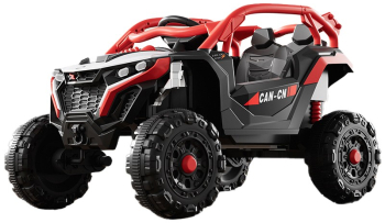 Masina Electrica pentru Copii Flippy Tip Buggy/UTV Off-Road Dual Drive Conectare Bluetooth Telecomanda Lumina Intermitenta si Muzica 